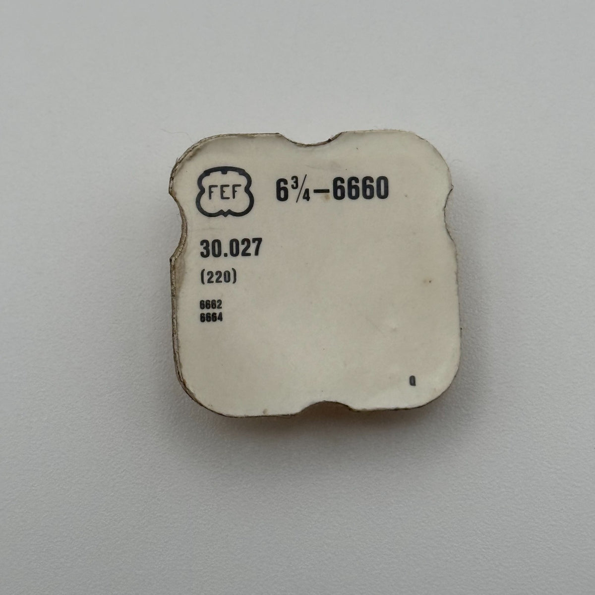 FEF 6660 Fourth Wheel No Second - 6 3/4 - 220 - New Old Stock - Watch Parts
