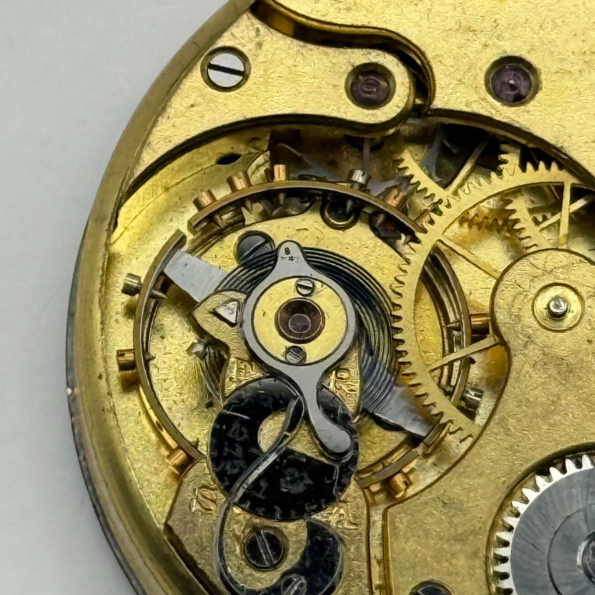 Zenith Pocket Watch Movement Open Face Patent 30751 October 18 1904 Parts 40.9mm