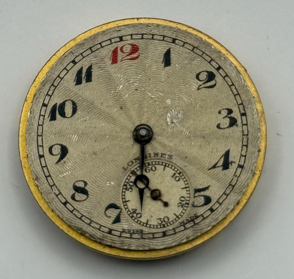 Longines 10.42 Watch Movement - Sub Seconds - For Parts / Repair - 22.4mm