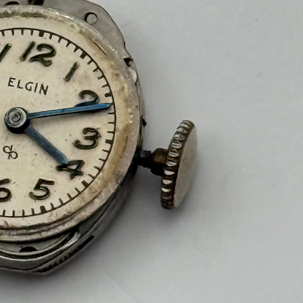 Elgin 702 Watch Movement 17 Jewels American Manual Wind Parts Repair 13.2mm