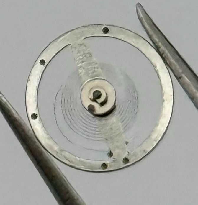Cattin C. 64 Balance Wheel Complete And Spring Renata 1550 Watch Movement Parts