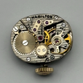 Hamilton 761 Watch Movement Running USA 22J Original Crown For Parts Repair 13mm
