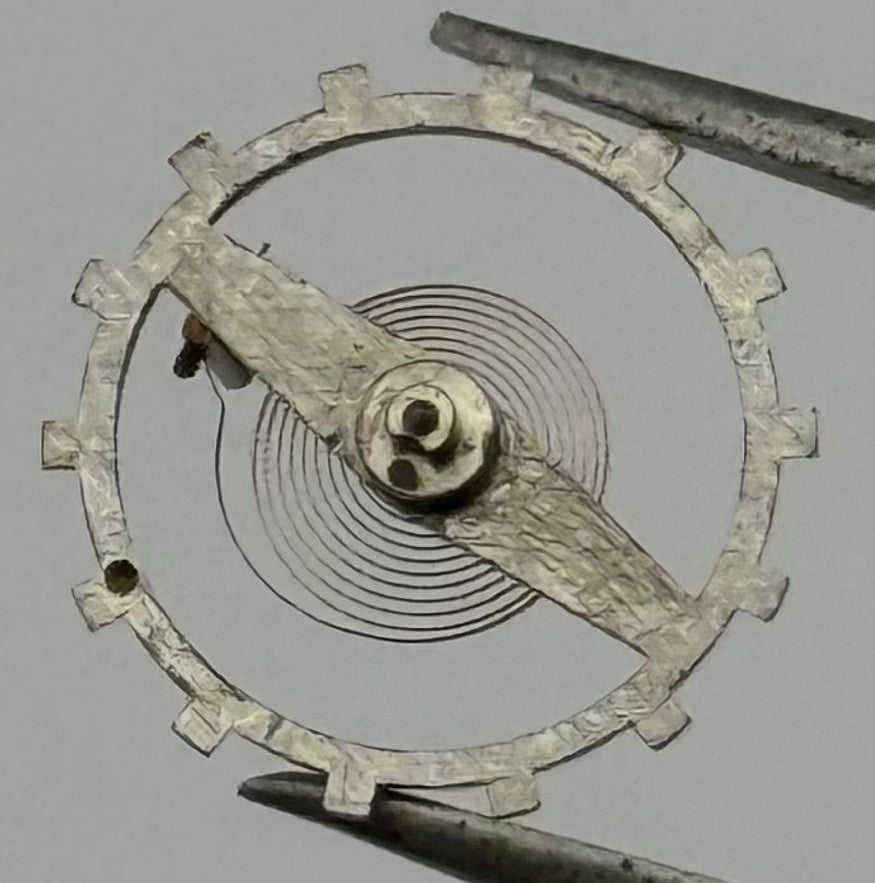 EB 1197 Balance Wheel Complete And Spring 10½’’’ 108 M Watch Movement Parts NOS
