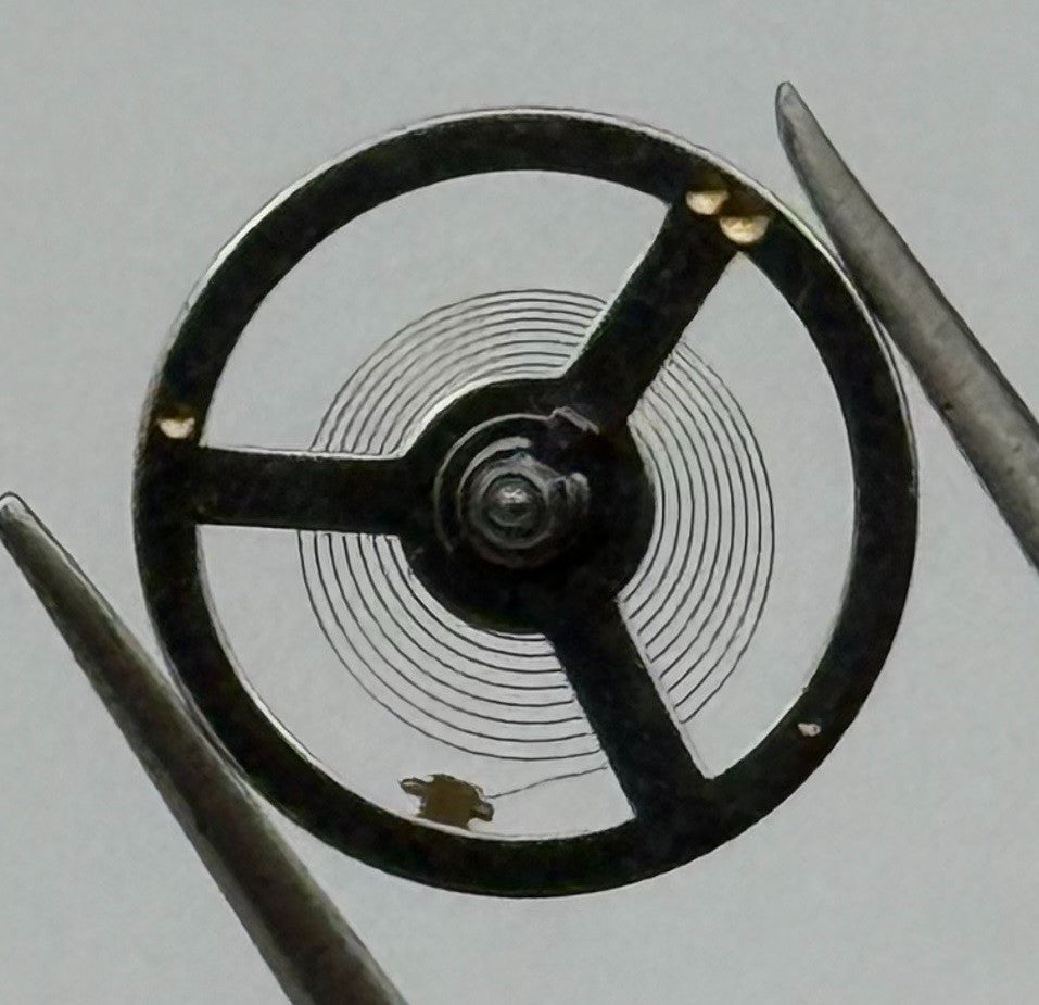 LSH 1262 Rosk Balance Wheel Complete And Spring 12’’’ 1855 Watch Movement Parts