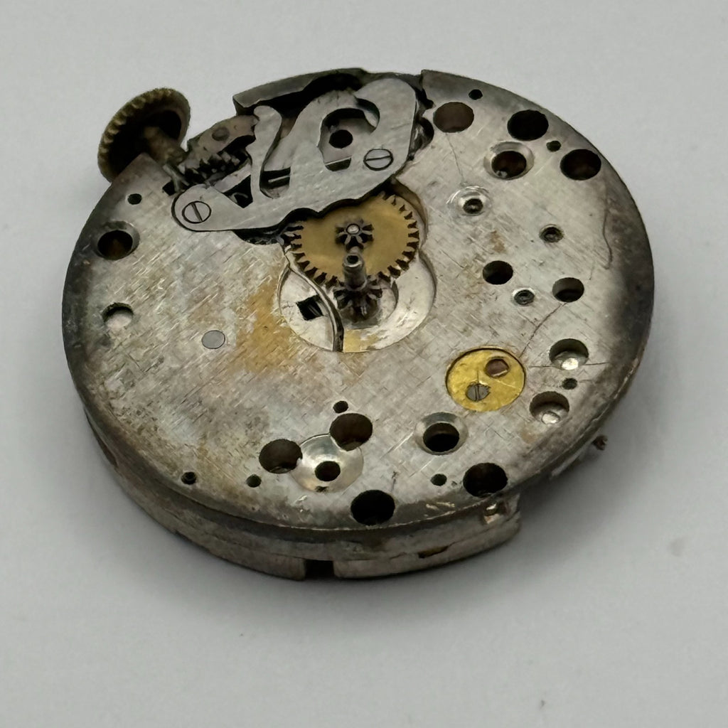 Unidentified Watch Movement 15 Jewels Swiss Manual Wind Parts Repair Spares 26mm