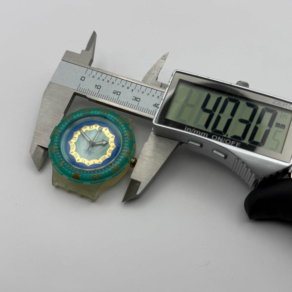 Vintage Swatch Scuba 200 Watch SDK119 Seahorse 1994 ETA Quartz Swiss 40mm Parts 