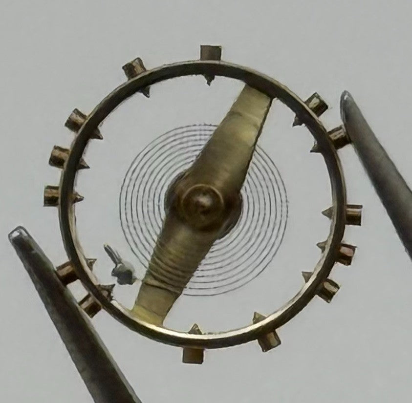 Bauer Balance Wheel Complete And Spring 5¼’’’ Renata 496 Watch Movement Parts