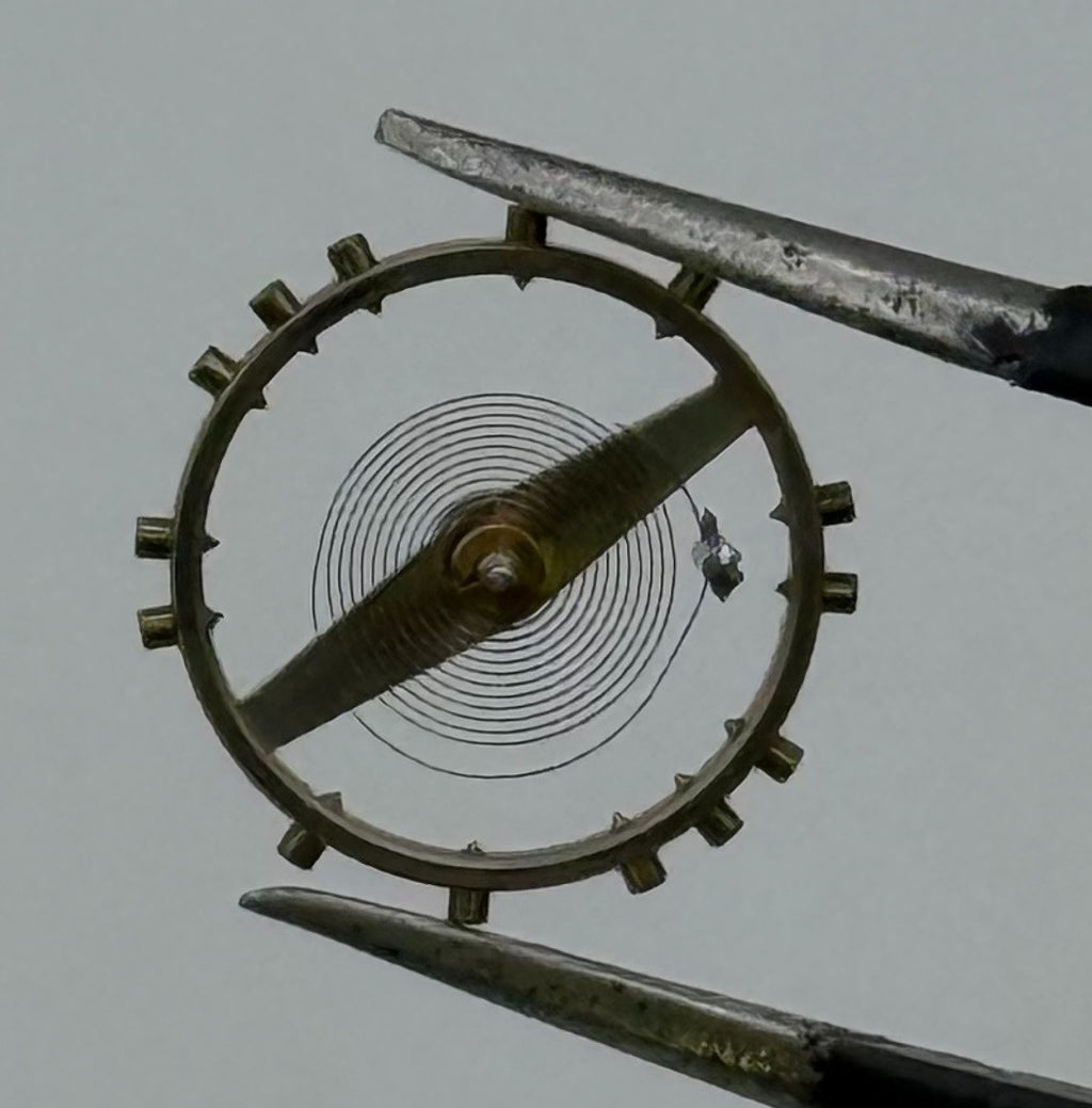 Lorsa 237 Balance Wheel Complete And Spring Pour Watch Movement Parts NOS
