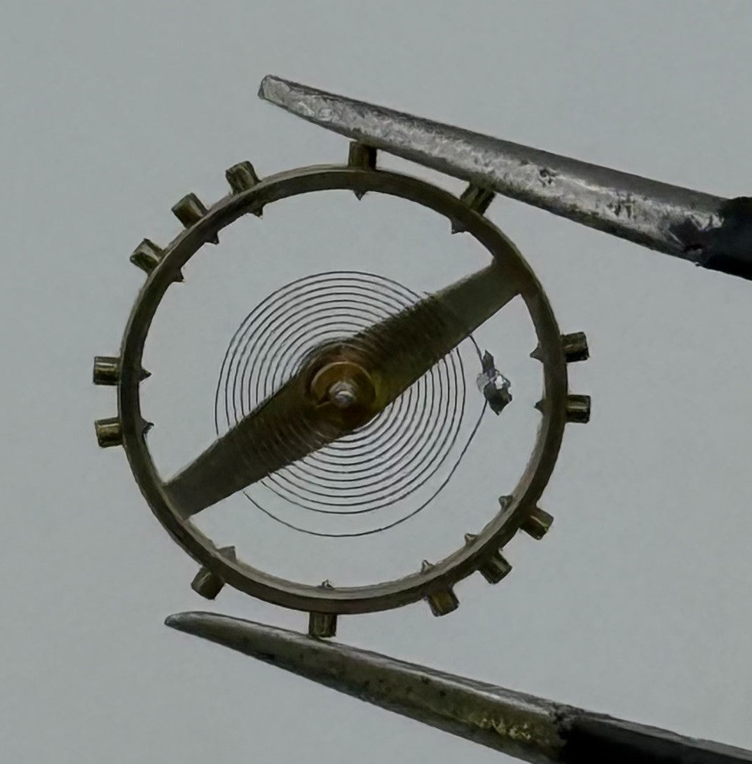 Lorsa 237 Balance Wheel Complete And Spring Pour Watch Movement Parts NOS
