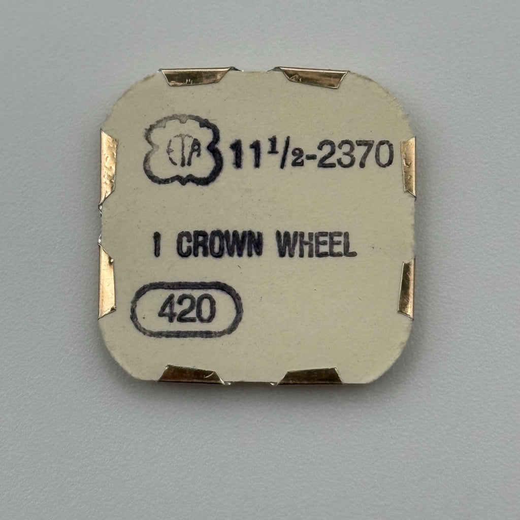 ETA 2370 Crown Wheel - 11 1/2 - 420 - New Old Stock - Watch Parts
