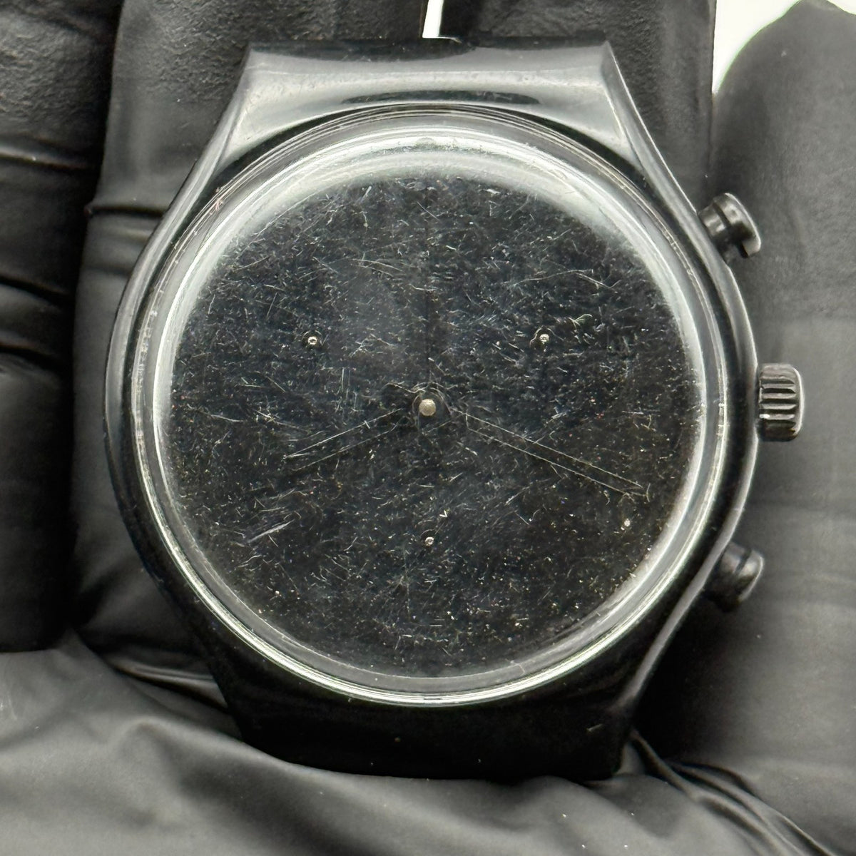 Vintage Swatch Chrono Watch SCB110 Moon Shadow 1992 ETA Quartz Swiss 39mm Parts 