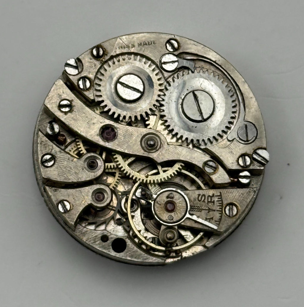 Unidentified SF Watch Movement Swiss Manual Wind Vintage Parts Repair 23.3mm