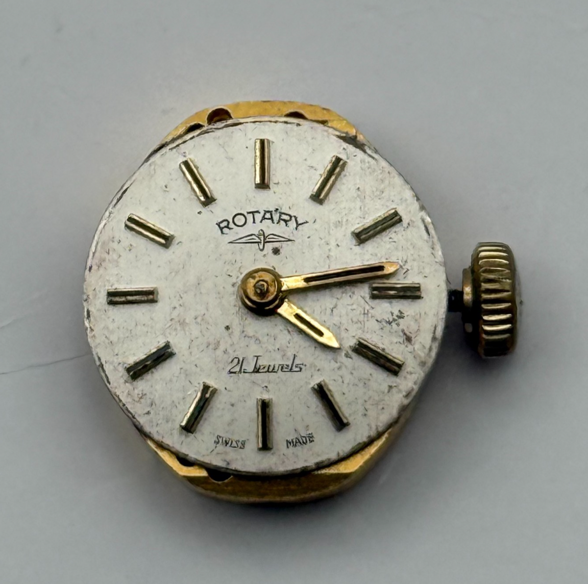 AS 1978 Watch Movement A. Schild Rotary 21J Swiss Manual Wind Parts Repair 13mm