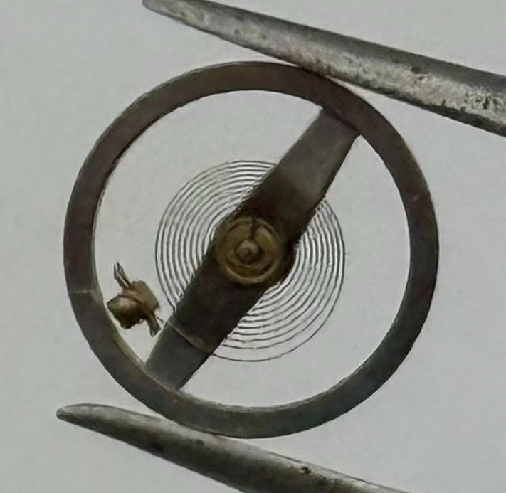 RW 75 Balance Wheel Complete And Spring 5¼’’’ 867 Watch Movement Parts NOS