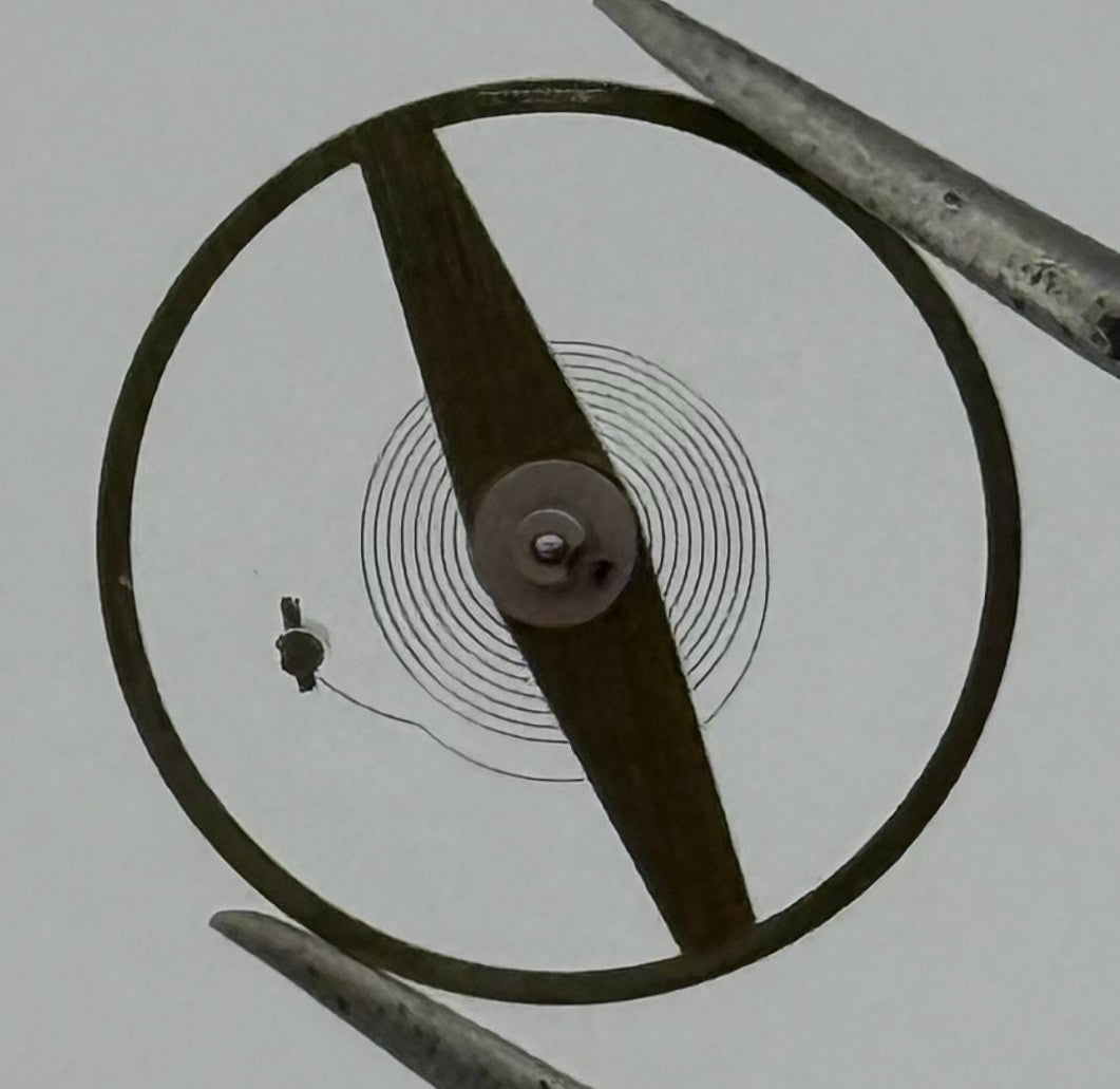 ST 96 Balance Wheel Complete And Spring 11½’’’ 1268 M Watch Movement Parts NOS