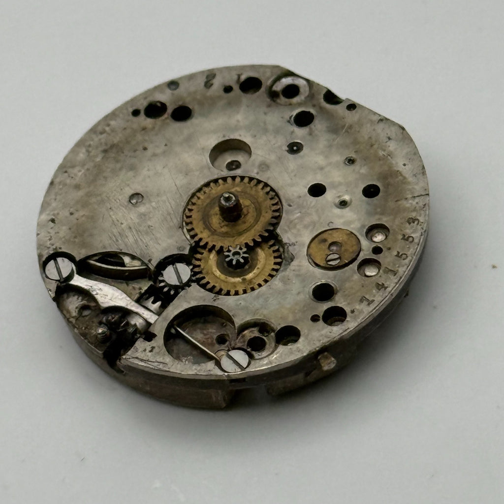 Unidentified Watch Movement Manual Wind Vintage Parts Repair Spares 24.1mm