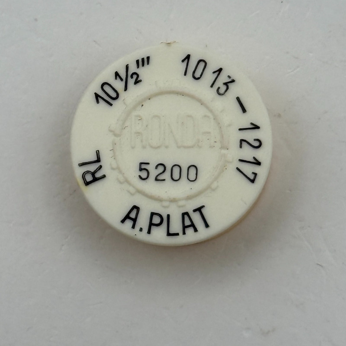 RL 1013 1217 Balance Wheel Complete And Spring 10½’’’ 5200 Watch Movement Parts