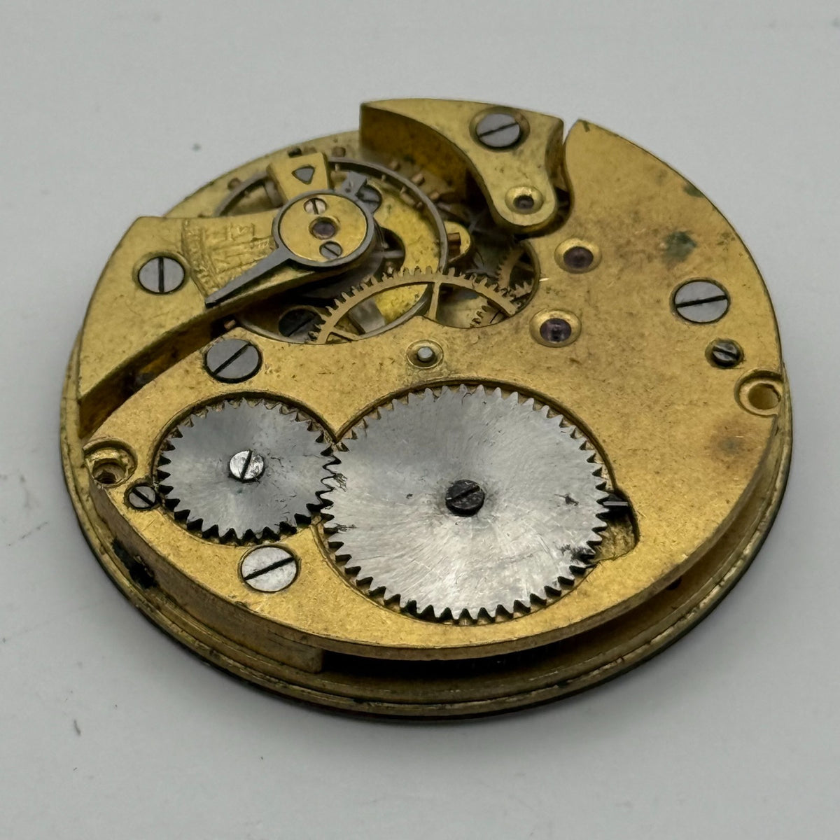 Uilkema Pocket Watch Movement Open Face Sub Seconds Vintage Parts Repair 38.9mm