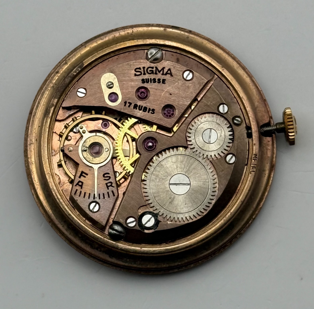 FEF 310 Watch Movement Sigma 17 Rubis Swiss Manual Wind Parts Repair 25.9mm