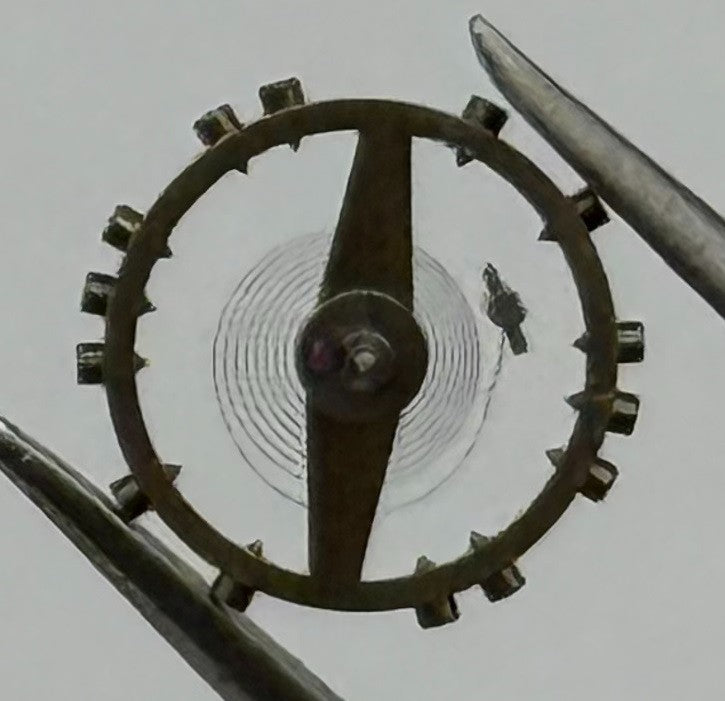 ETA 2480 Balance Wheel Complete And Spring Renata 940 M Watch Movement Parts NOS