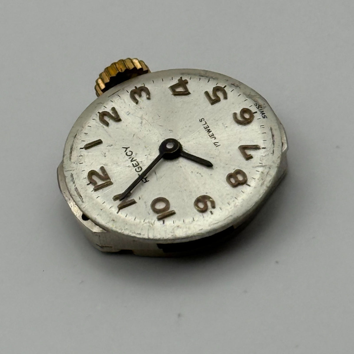 FHF 69-21 Watch Movement Regency 17 Jewels Swiss Manual Wind Parts Repair 15.3mm