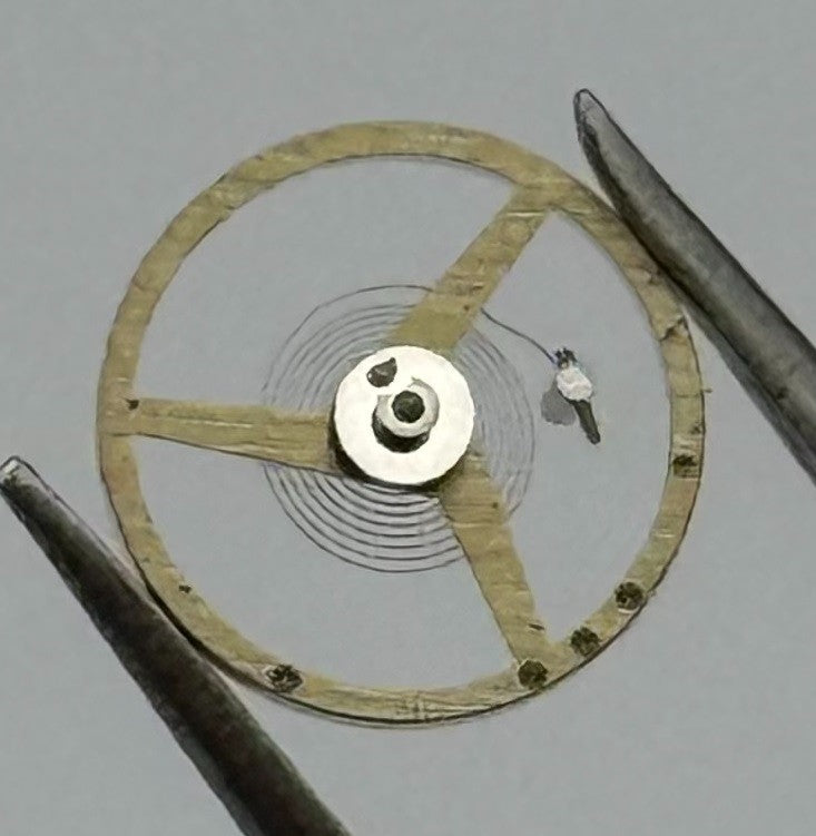 Felsa 4062 Balance Wheel Complete And Spring Renata 1484 M Watch Movement Parts