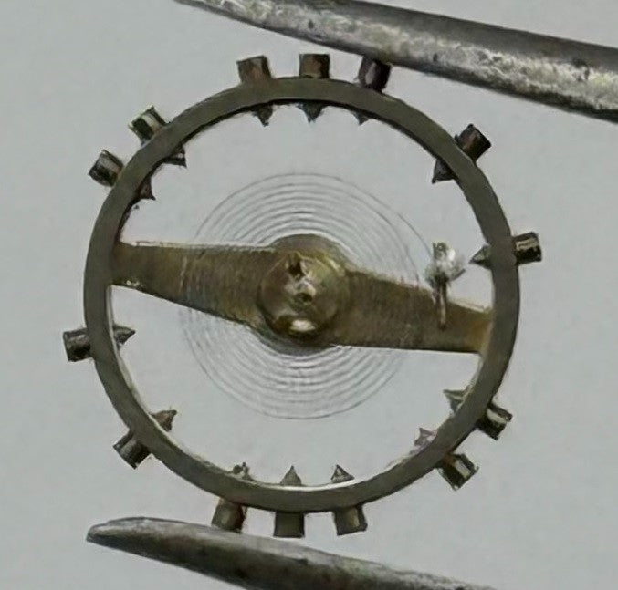 FHF 57-21 Balance Wheel Complete And Spring 6¾’’’ 1361 Watch Movement Parts NOS