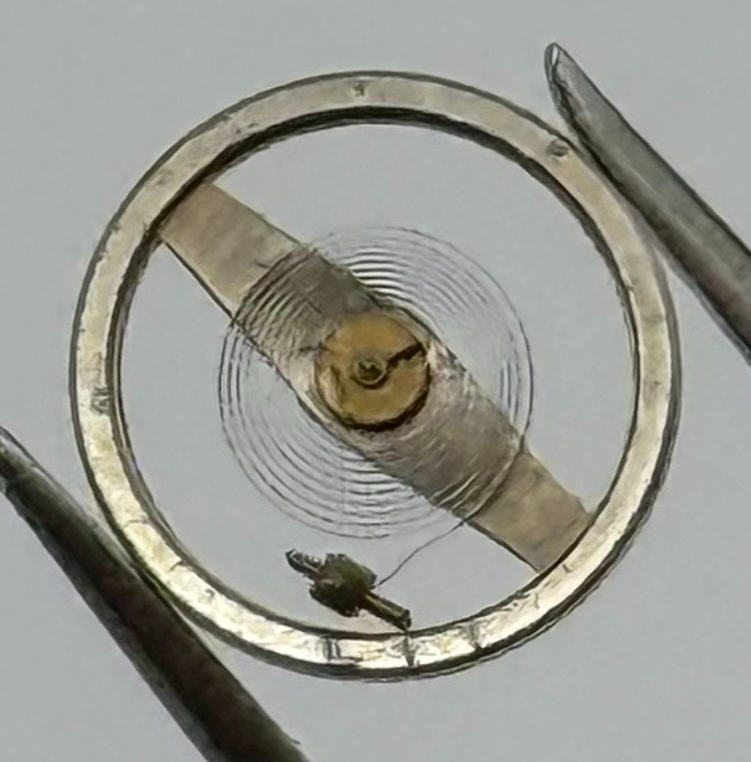 Brac 2051 Balance Wheel Complete And Spring 5½’’’ 69 M Watch Movement Parts NOS