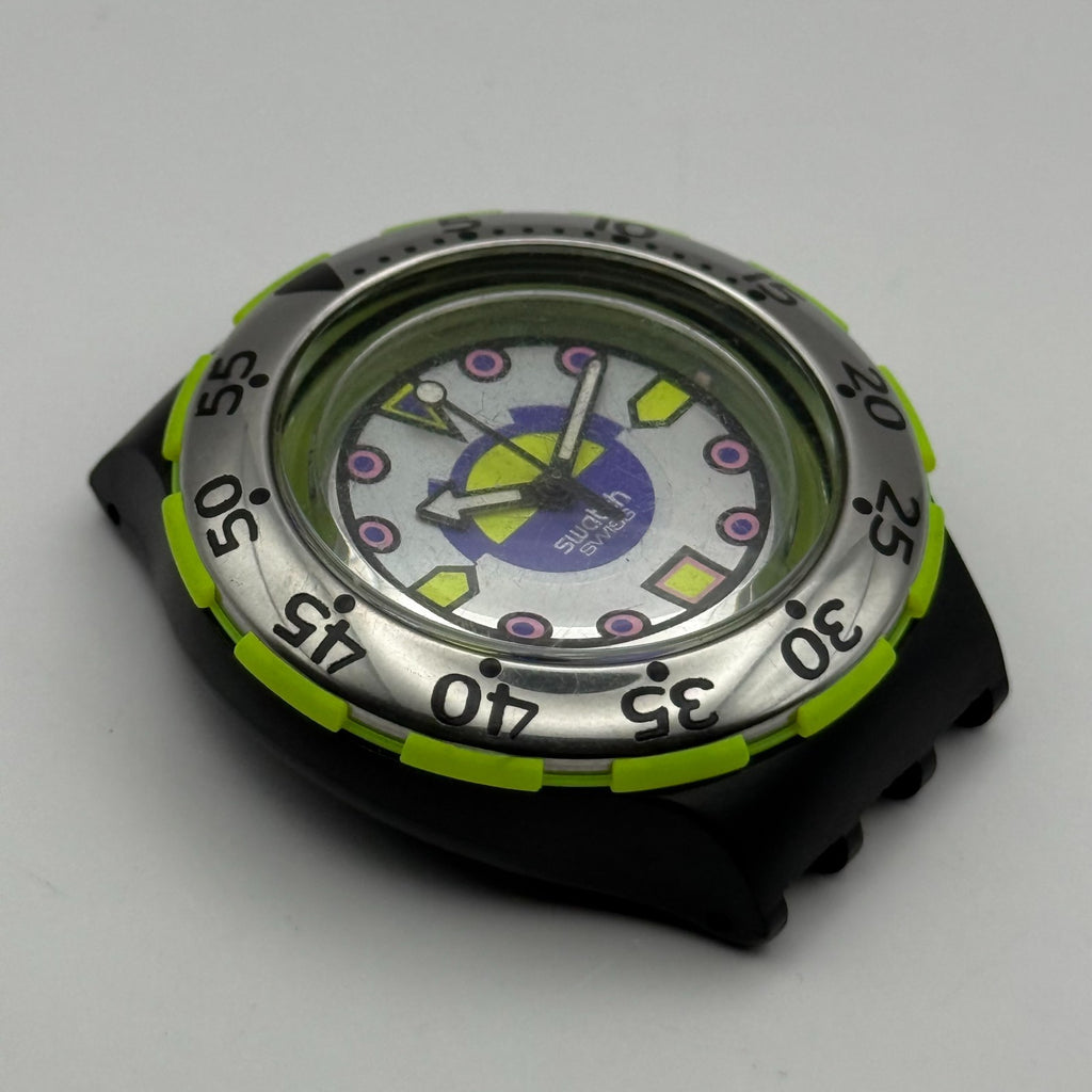Vintage Swatch Scuba 200 Watch SDB103 Bombola 1992 ETA Quartz Swiss 40mm Parts 