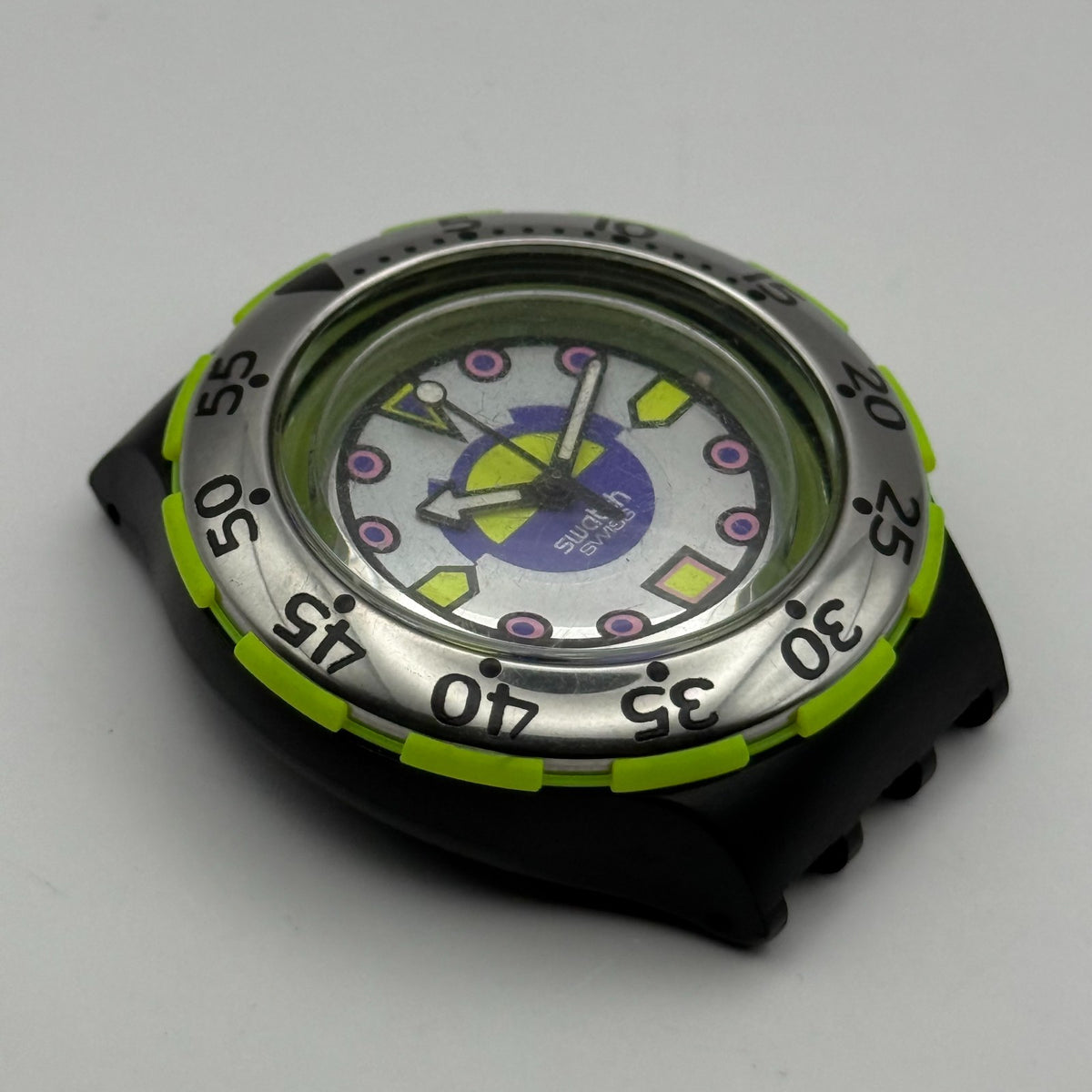 Vintage Swatch Scuba 200 Watch SDB103 Bombola 1992 ETA Quartz Swiss 40mm Parts 
