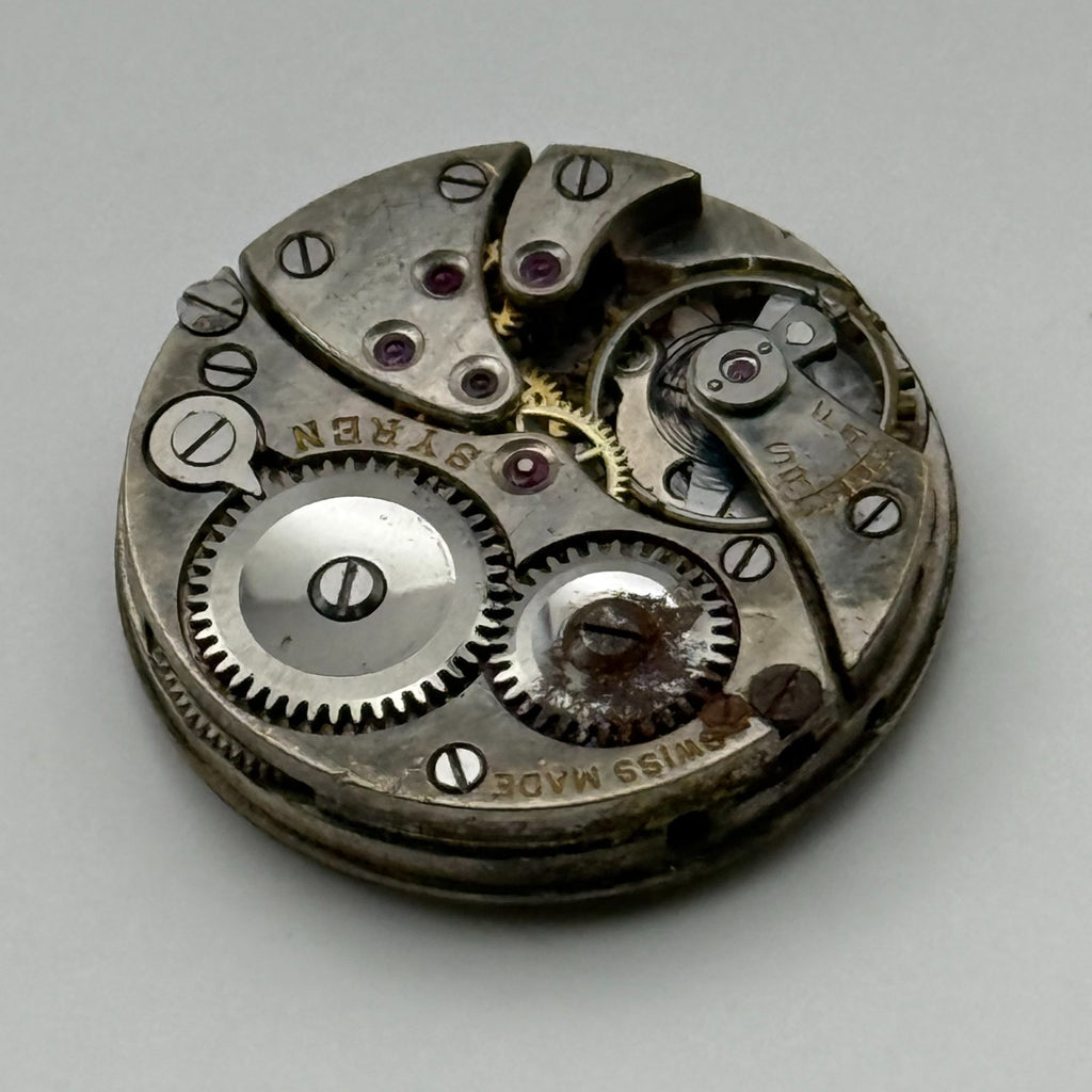 Syren 22 Watch Movement Swiss Made Manual Wind Vintage Parts Repair 19.1mm