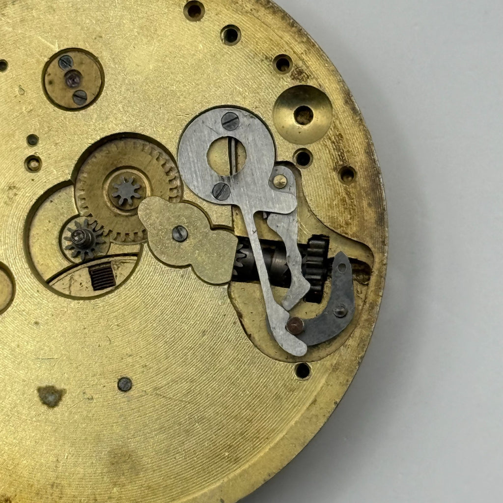 Swiss Lever Pocket Watch Movement - Unidentified - Parts / Repair 42.3mm
