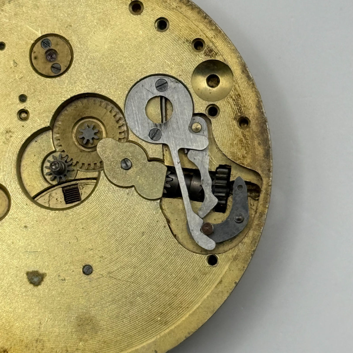 Swiss Lever Pocket Watch Movement - Unidentified - Parts / Repair 42.3mm