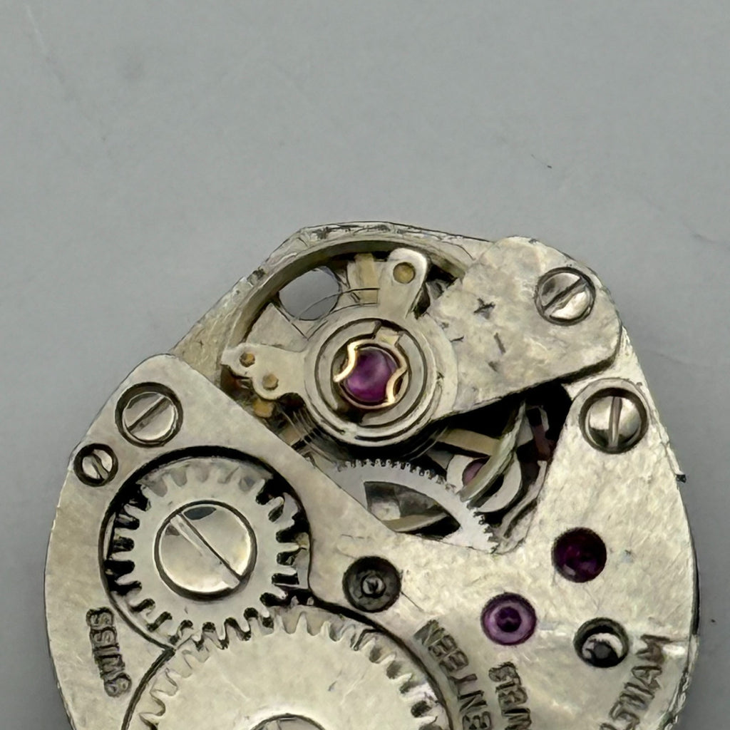 FHF 69-21 Watch Movement Waltham 17 Jewels Swiss Manual Wind Parts Repair 15.3mm