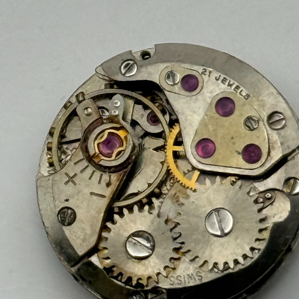 ETA 2360 Watch Movement Running Verity Swiss 21 Jewels Manual Wind Parts 15.5mm