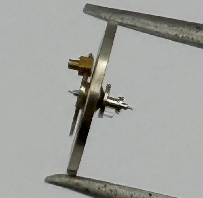 Lanco 576 Balance Wheel Complete And Spring Progress Watch Movement Parts NOS
