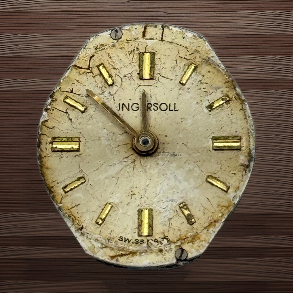 Ingersoll 1 Jewel Watch Movement - For Parts / Repair - 15.3mm