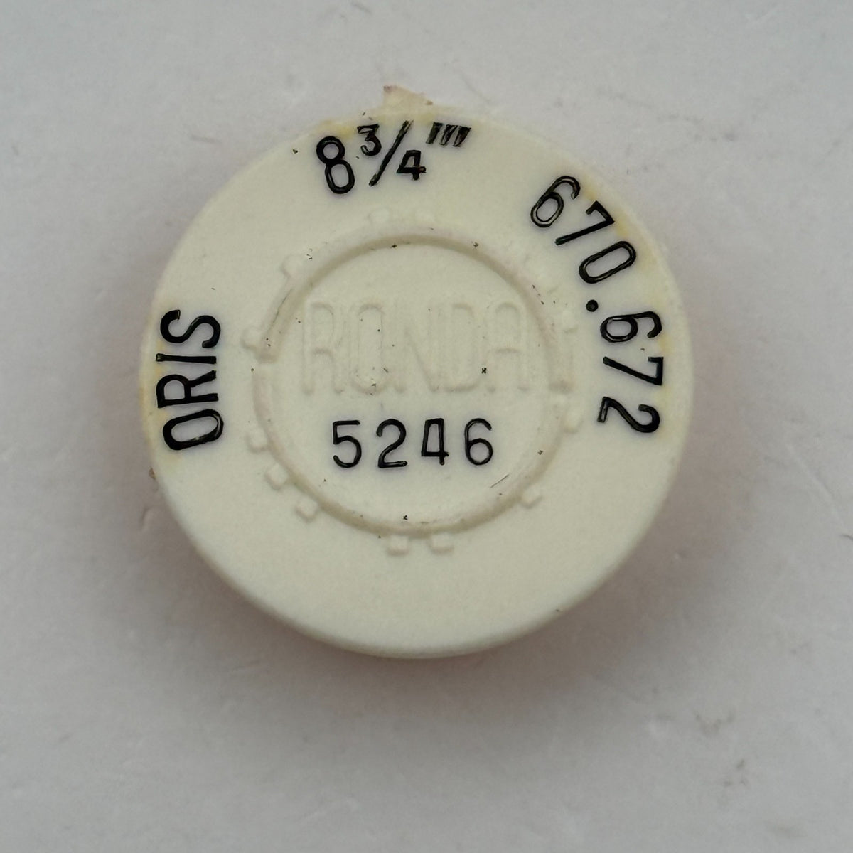Oris 670 672 Balance Wheel Complete And Spring 8¾’’’ 5246 Watch Movement Parts