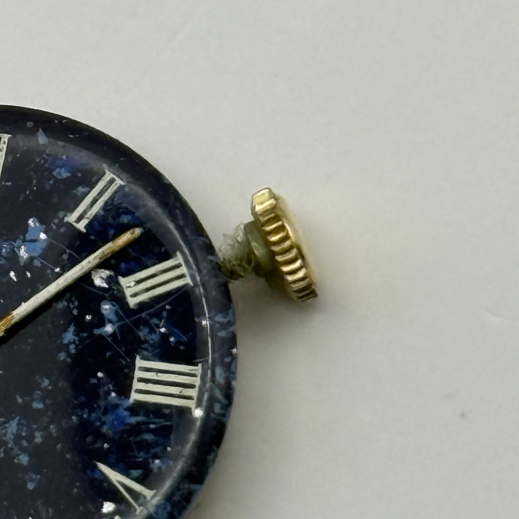 FHF 34-21 Watch Movement - Rotary Blue Dial Ladies 17.2m - For Parts / Repair
