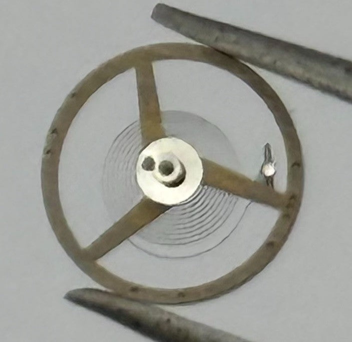 FEF 6620 Balance Wheel Complete And Spring 5½’’’ 1449 M Watch Movement Parts NOS