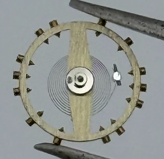 Record 108 109 Balance Wheel Complete And Spring 290 Watch Movement Parts NOS
