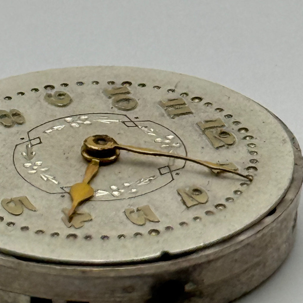 Unidentified Watch Movement Swiss Made Manual Wind Vintage Parts Repair 21.9mm