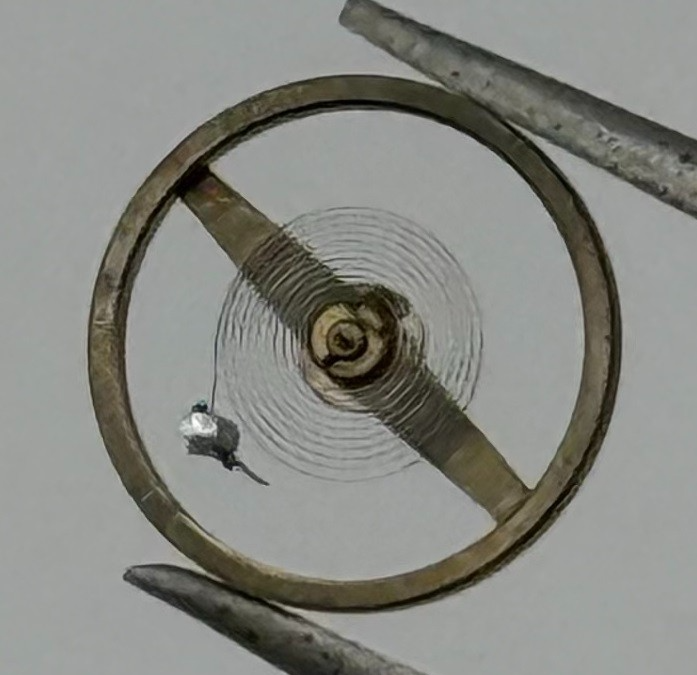 Junghans J 73 Balance Wheel Complete And Spring 1236 Watch Movement Parts NOS
