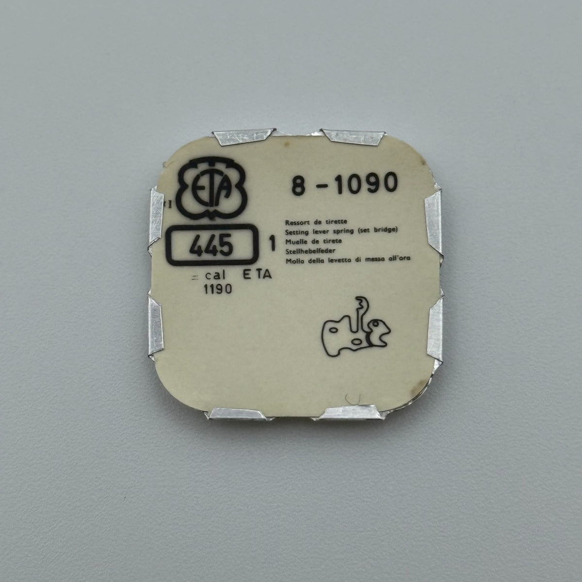 ETA 1090 Setting Lever Spring - 8 - 445 - New Old Stock - Watch Parts
