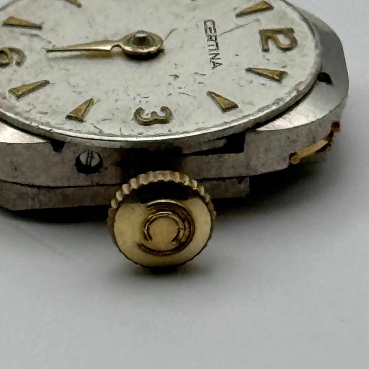 Certina 12-10 Watch Movement Running 17 Jewels Swiss Manual Wind Parts 12.1mm