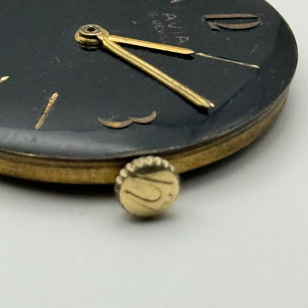 AS 1538 1539 Watch Movement A. Schild Avia Swiss 15Jewels Manual Wind Parts 26mm