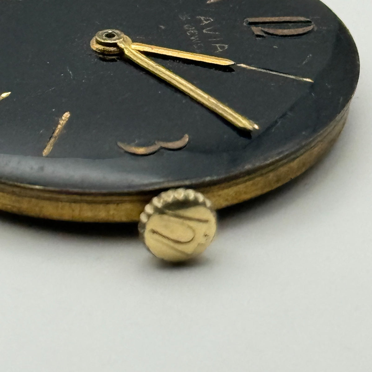 AS 1538 1539 Watch Movement A. Schild Avia Swiss 15Jewels Manual Wind Parts 26mm