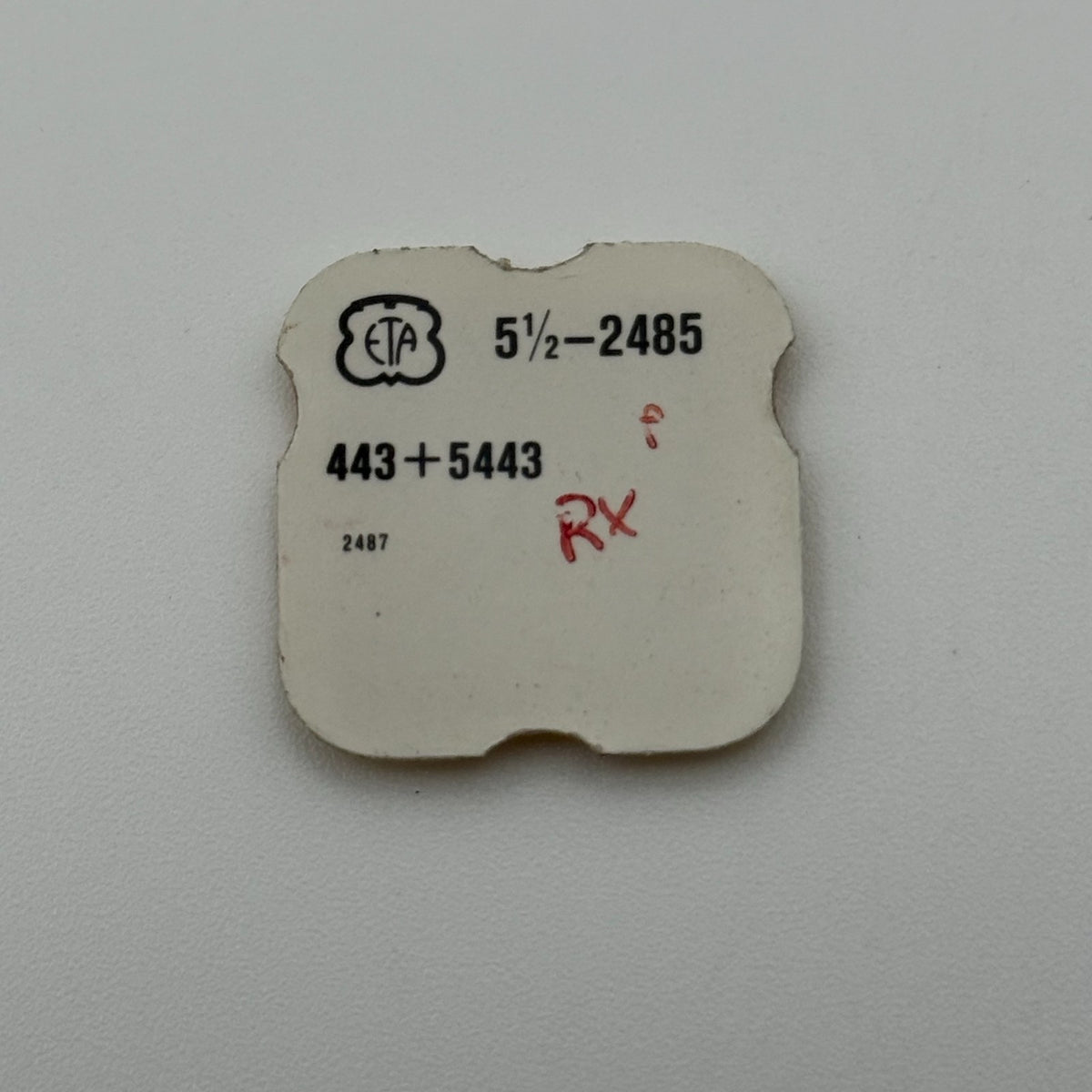 ETA 2485 Setting Lever & Screw Set - 5 1/2 - 443+5443 - NOS - Watch Parts