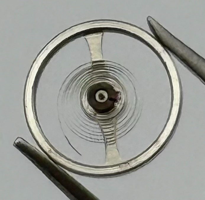 Oris 410 Balance Wheel Complete And Spring 5¼’’’ 330 M Watch Movement Parts NOS