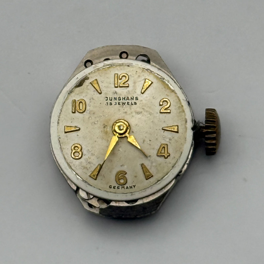 Junghans J73 Watch Movement Running Germany 15 Jewels Manual Wind Parts 15.2mm